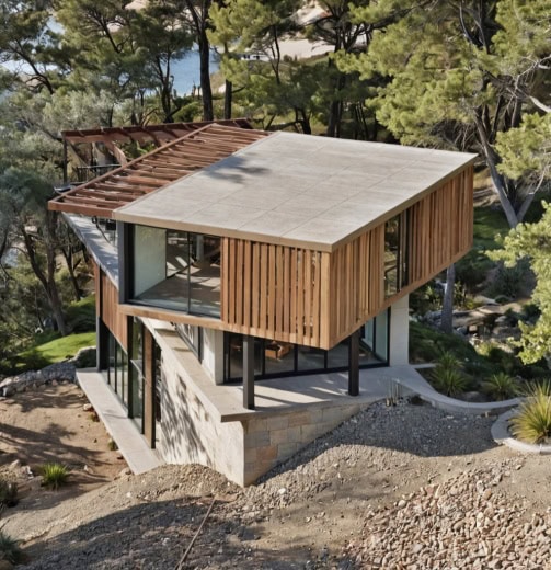 AI-generated architectural render