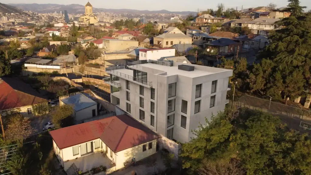 Concrete facade — AI-generated customizable facades in Tbilisi