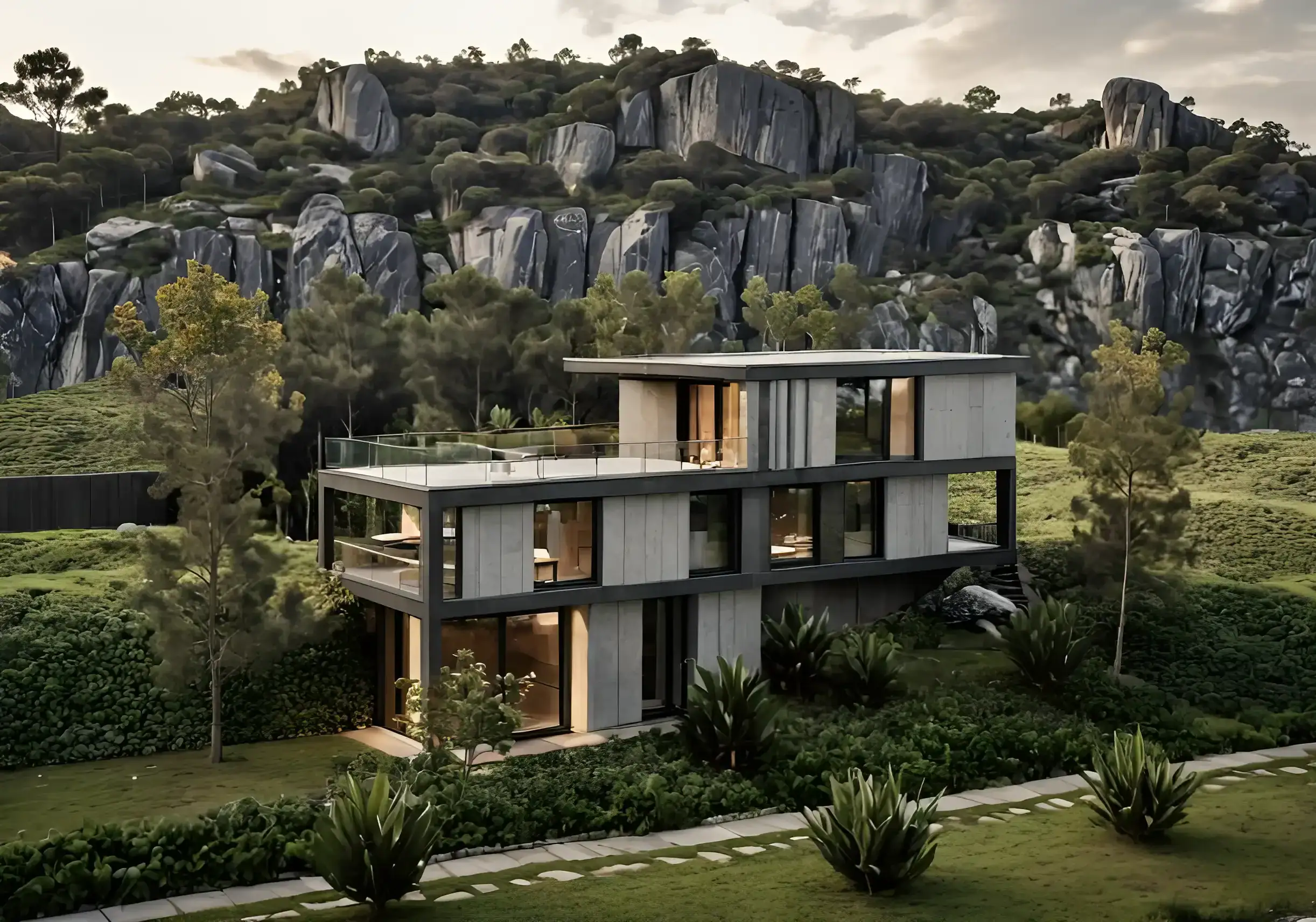 Lisi Lake Tbilisi real estate modern villa with panoramic mountain views